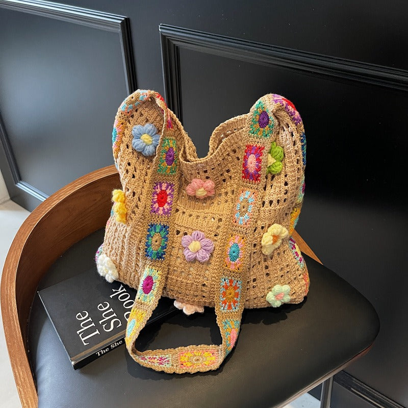 Casual Weaving Hollow Beach Bag
