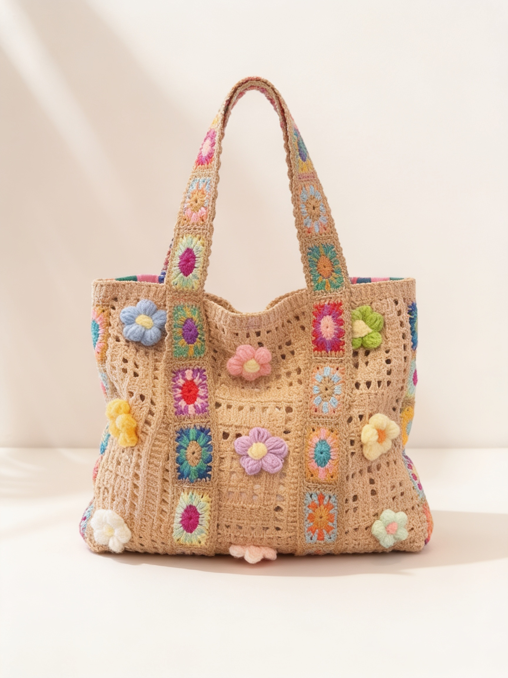 Casual Weaving Hollow Beach Bag